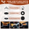 Adjustable Depth Espresso Tamper Set: 58mm Spring Loaded Espresso Distributor