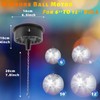 DGRIVERGOD Disco Ball Rotating Motor with Chain 5RPM-10RPM Adjustable Speed,Plug/Battery