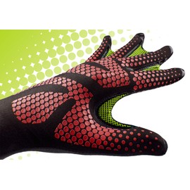 Grip Gardening Gloves Webbed Premium Rubber Stylish Thea Glove by Garden Freak (Medium, Rouge Red, 1 Pair)