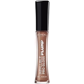 L’Oréal Paris L'Oreal Paris Infallible Pro Gloss Plump Lip Gloss with Hyaluronic Acid, Long Lasting Plumping Shine, Lips Look Instantly Fuller and More Plump, Sunlit Shimmer, 0.21 fl. oz.