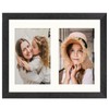ORIVAN 8x10 Picture Frame Black Display 4x6 Double Photos Horizontal