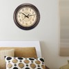 LaCrosse 404-2635 Analog Wall Clock, 14", Rustic Brown