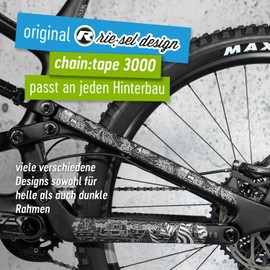 Riesel Design Protezioni Autoadesive Triangolo Posteriore Telaio Bici - Tape 3000 Honeycomb - Vanlife Silver