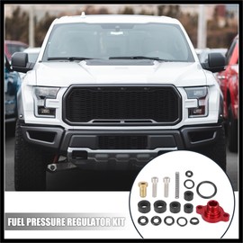 Hihaha Car Fuel Injection Pressure Regulator Valve Cap Spring Kit for Ford F250 F350 F450 F550 7.3L Powerstroke Diesel 1999 2000 2001 2002 2003 Red Durable Material