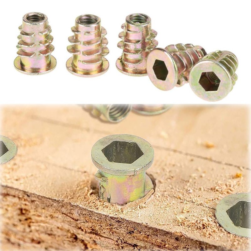 Insert Nut Embedded Nut Hex Socket Set of 50 M4