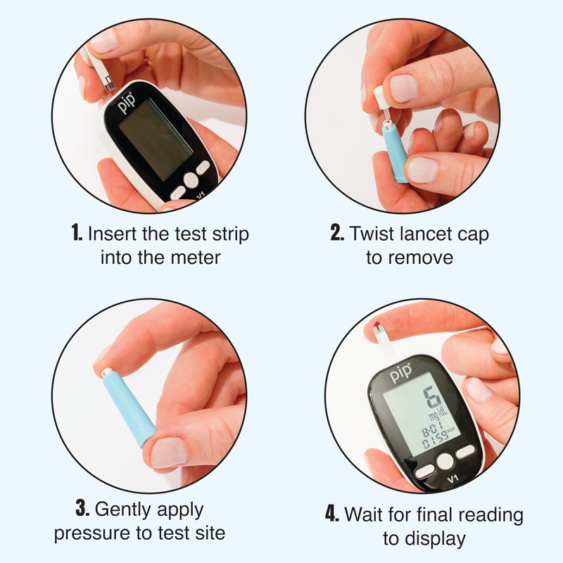 Pip Lancets | All-in-One 30G-1.6mm Safety Lancets | Sensitive Fingerstick