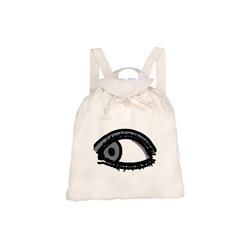 Azeeda 'Eyeball' Canvas Rucksack/Backpack (RK00003627)