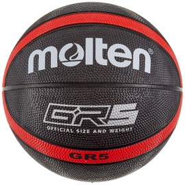 Molten GR5 BGR5-KR Basketball, Black with Red, No. 5