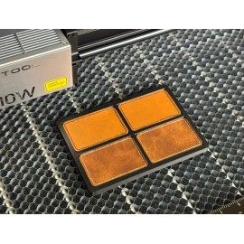 Rad Printed Parts xTool 3x2 Leather Patch Jig, 3D Printed Jig, Laser Engraver Jig - Black