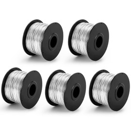 Proshine 5pcs Rebar Tie Wire, 1/32" Diameter, 40" Length, for Automatic Rebar Tie Gun