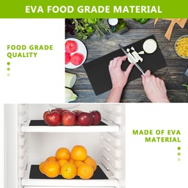 Shelf Drawer Liner for Kitchen Cabinets, Durable Pantry Shelving Liners for Tool Box Closet Refrigerator Non Stick Waterproof Plastic Cabinet Protector Liners Mat Washable, Black 11.8 x 236.2 inches