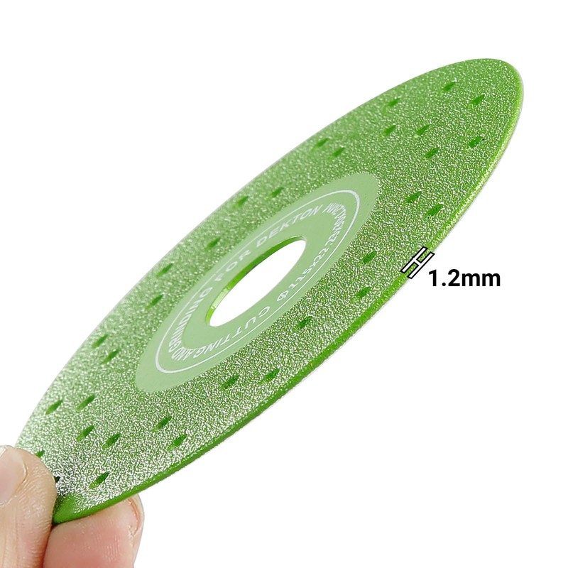 LOZLIN 3PCS 115MM Vacuum Brazed Ultra-Thin Multi-Pore Flat Abrasive Sheet