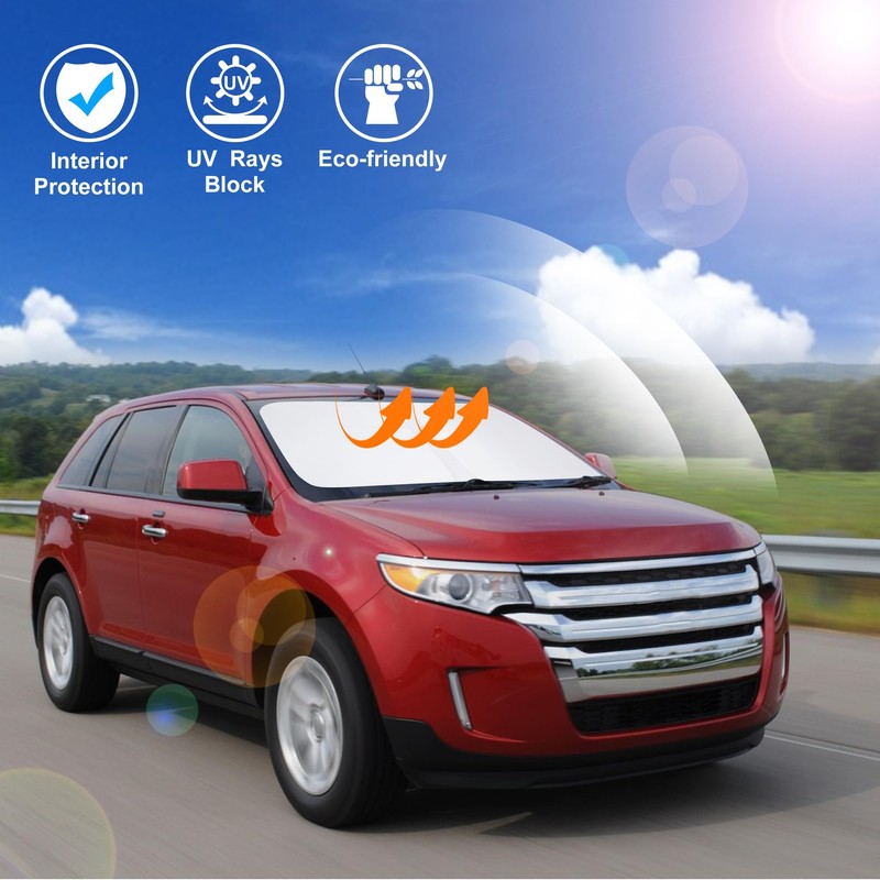 Windshield Sun Shade Custom Fit for 2007-2014 Ford Edge Accessories