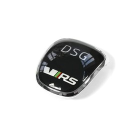 Skoda 5E0713146F Badge VRS Gear Knob Automatic Bezel RS Clip Chrome / Black