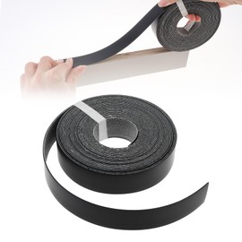 PNXKTXO 7/8 inch * 50 Ft PVC Edge Banding Hot Melt Adhesive Pre-Glued Veneer Edging Black for Plywood Table 2.2 cm * 15M Cabinet Edges