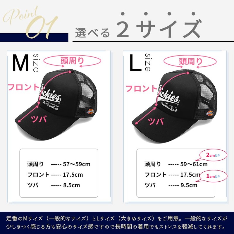 Dickies Mesh Cap 22.4 - 22.8 inches (57 - 59