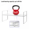 KIKIBRO Expandable Cabinet Shelf Organizer, Stackable Kitchen Pantry Counter Storage,