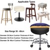 HuaLiSiJi Stool Cover, Round Stool, 30-40 cm, Rich Colours, Stretchy,