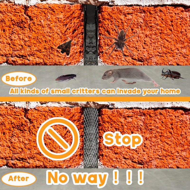LUTQ Stainless Steel Brick Weep Hole Covers for Brick Walls