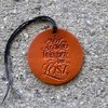 Air Flair | Leather Car Air Freshener | Not All Who are Lost (Brown, Cherry Leather Scent)