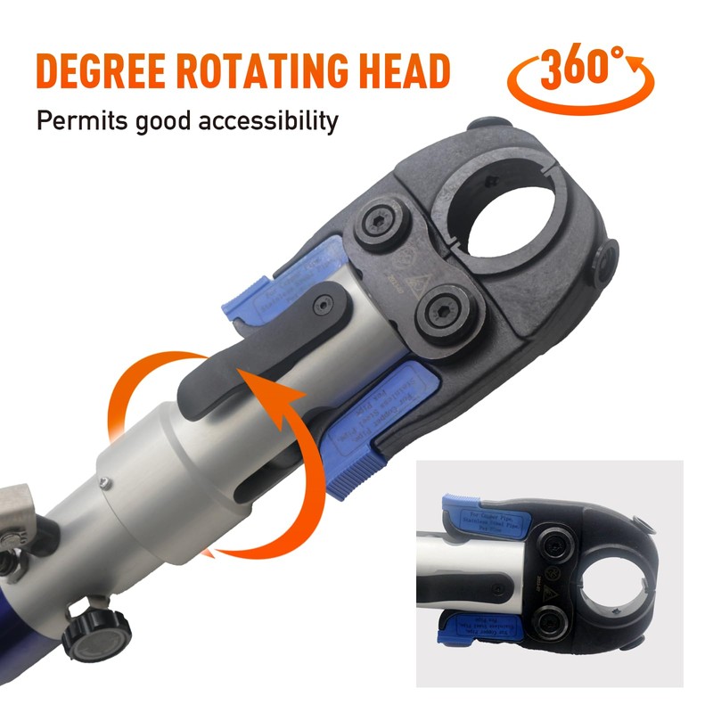 iGeelee Hydraulic Copper Pipe Press Tool for Viega ProPress Fittings
