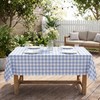 Maymiss 100% Waterproof Gingham Vinyl Tablecloth, Heavy Duty Oil Spill