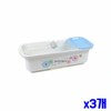 Set of 3 Drainable White Shampoo Dispensers for Bathroom Storage Shampoo Holder