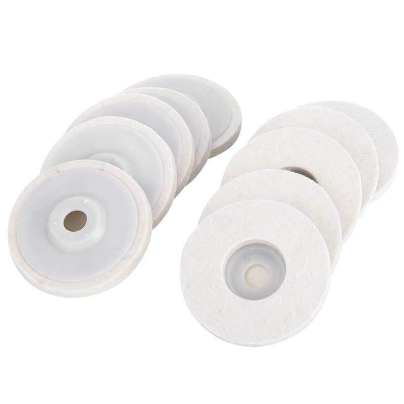 10pcs Angle Grinder Polishing Discs Wool Buffing Grinding Wheel Pads