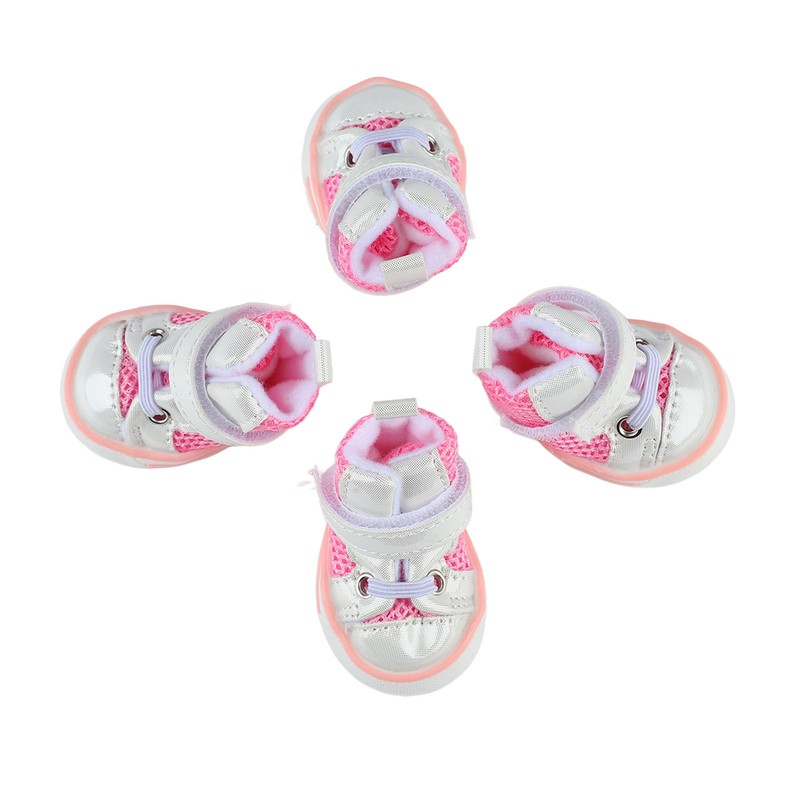 Dog Shoes Spring Summer Stylish Cute Breathable Mesh Slip Resistant