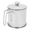 Grease Container 304 Stainless Steel Dustproof Large Capacity Fine Strainer