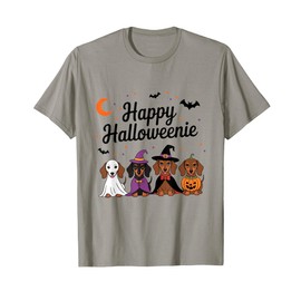 Happy Halloweenie Dachshund Dog T-Shirt
