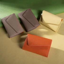 COGURE CONMKC Smart Key Case, Genuine Leather, European Embossed Leather, Transparent Window, Smart Key Holder, Card Holder, Grege