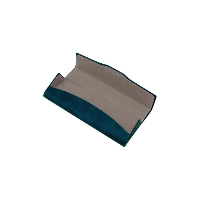 テーシーケース メガネケース おしゃれ スリム ケース マグネット式 スチール ポリウレタン ブルー コンパクト