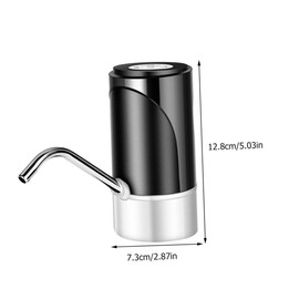 Operitacx 1 Stück Elektrischer Wasserspender Pumpe für Trinkwasserspender gefiltert hängend tauchfähig klein wasserflasche Wasserspender Pumpe Wasserpumpe tragbar Abs Black