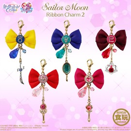 Bandai syokugan Sailor Moon crystal ribbon charm 2 set of 10