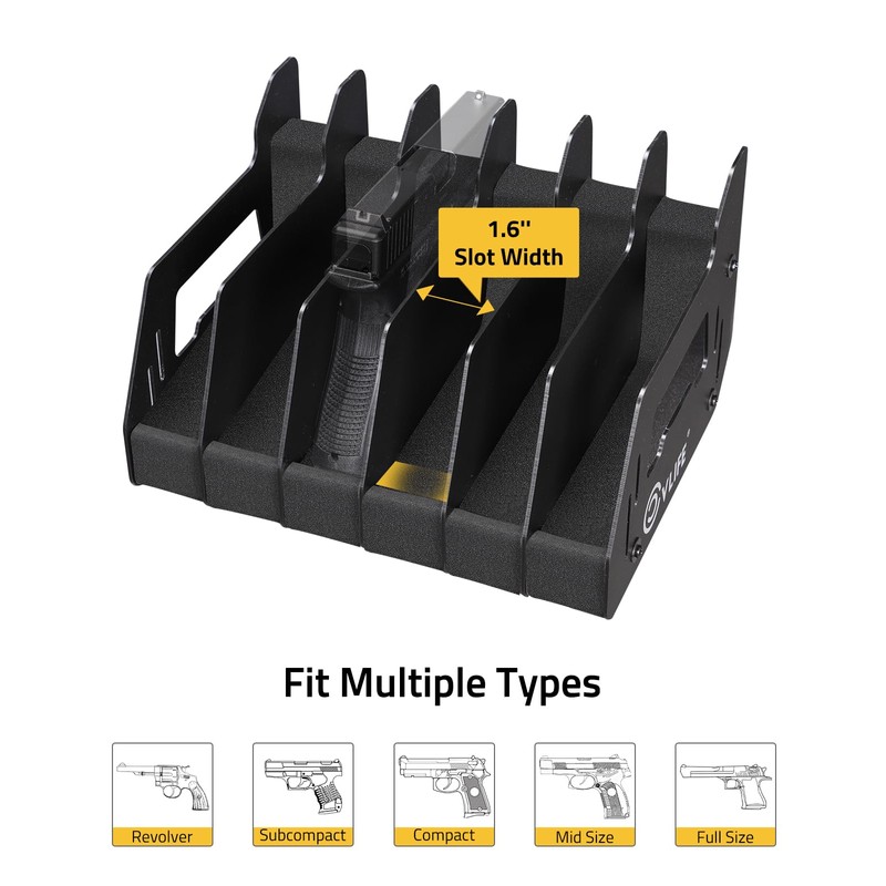 CVLIFE Pistol Rack for Gun Safe Foam Indoor Pistol Rack