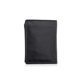 Josephine Osthoff Men's Leather Large Card Holder Credit Card Credit Cards Women's RFID Protection ID Pocket Slim Wallet with Zip (929), Blue / smooth leather