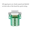 Willwewon 2pcs DB9 Thin Metal Shell Female Connectors Solderless RS232