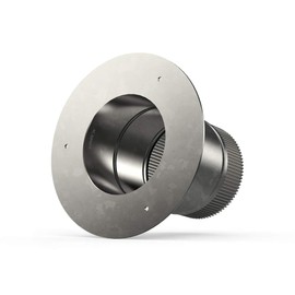 AC Infinity 4" Ducting Take-Off Collar, Galvanized Steel Inlet Flange Starter Collar for 4” Ducting with Dryers and Range Hoods