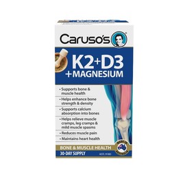 Caruso’s Natural Health Caruso's K2 + D3 + Magnesium Kit (30-Day Supply)