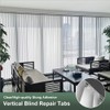 25 Sets (50 Pieces) of Clear Vertical Blind Repair Tabs/Vertical