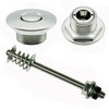 Push Button Latches Polished Stainless Steel 1.25"" & 4"" Stud