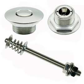 Push Button Latches Polished Stainless Steel 1.25"" & 4"" Stud