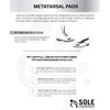 Sole Essentials unisex adult Metatarsal Pads, Provides Support & Cushioning,