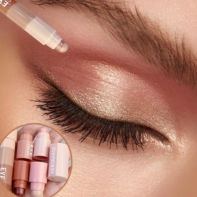 JAWUZ Eyeshadow Pen, 5-in-1 Matt, Fine Eyeshadow Pen, Highly Pigmented