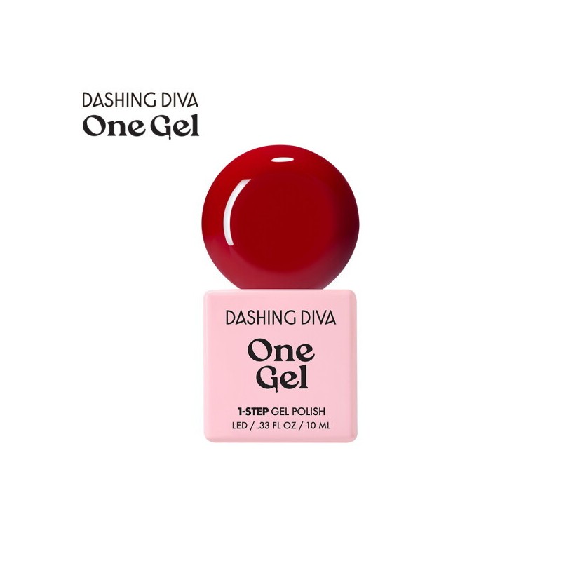 Dashing Diva 데싱디바 원젤 네일 세트 - 리얼 레드 +