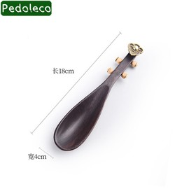 Pedoleco Tea Spoon, 1 Piece, 7.1 x 1.6 inches (180 x 40 mm), Pipa Shape, Japanese Style, Stylish, Tea Spoon, Traditional Crafts, Handmade Tea Set, Tea Ceremony Parts, Tea Making Tool, Tea Measure (Tea