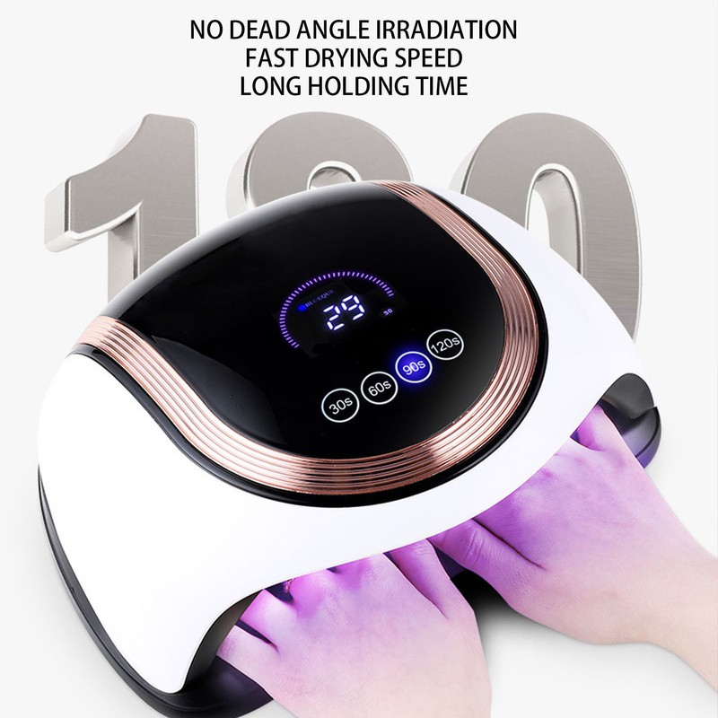 Home UV LED Nail Dryer 180W LCD Screen Gel Polish