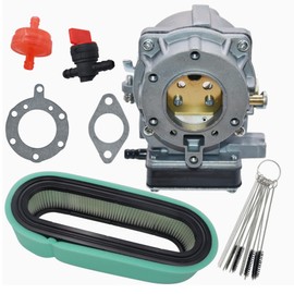 Carbpro 693480 Carburador con filtro de aire 394019S Kit de afinación para Briggs & Stratton 694026 693479 694056 499306 495181 495026 491429 393297 99666444Motor de 3 carbohidratos 16-21HP 42E707