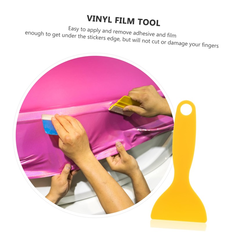 CHILDWEET Vinyl Film Tool 25pcs Yellow Scraper Tool Car Tint